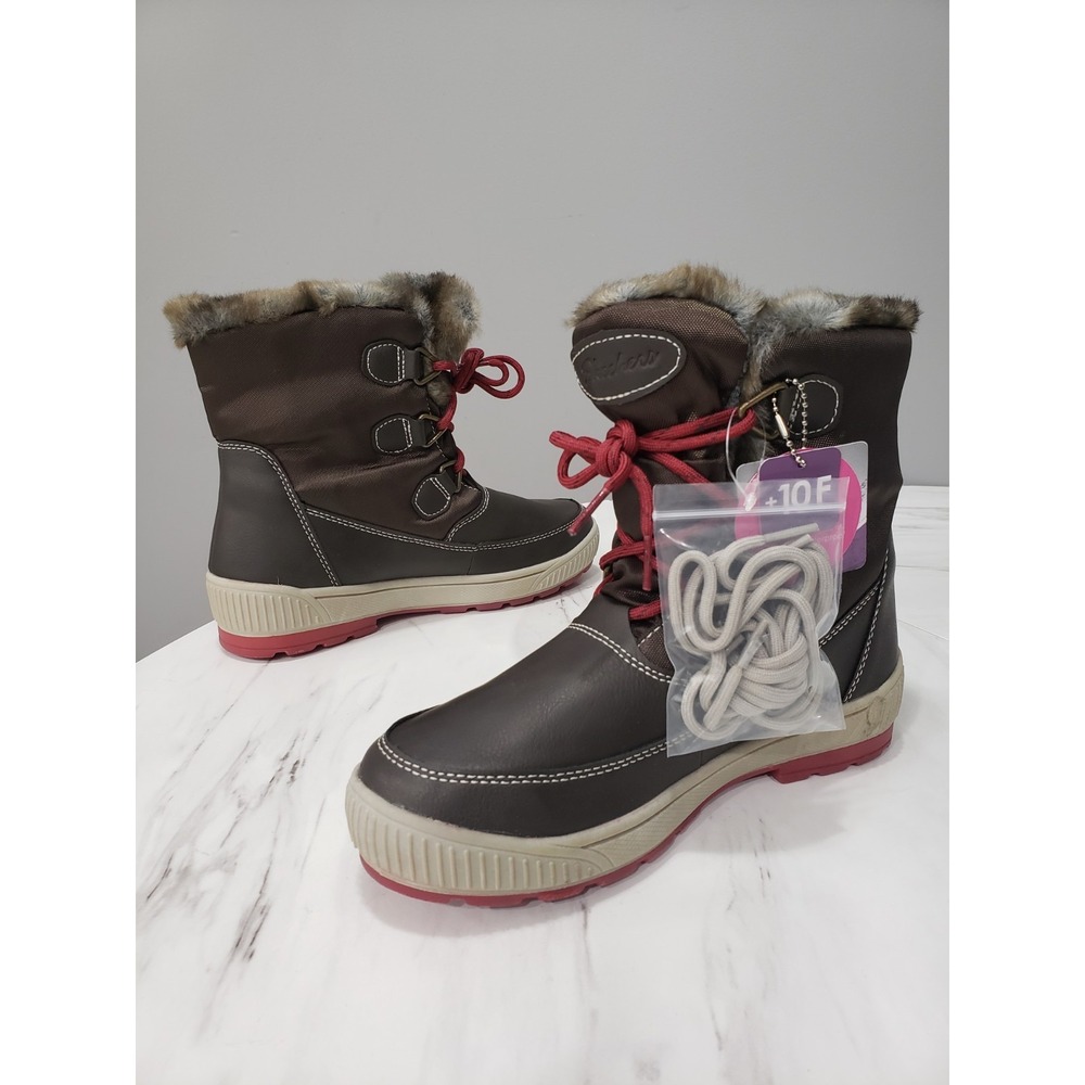 NEW NO BOX SZ 6 Skechers Woodlands Ankle Boots Waterproof Winter brown Dry Quesy